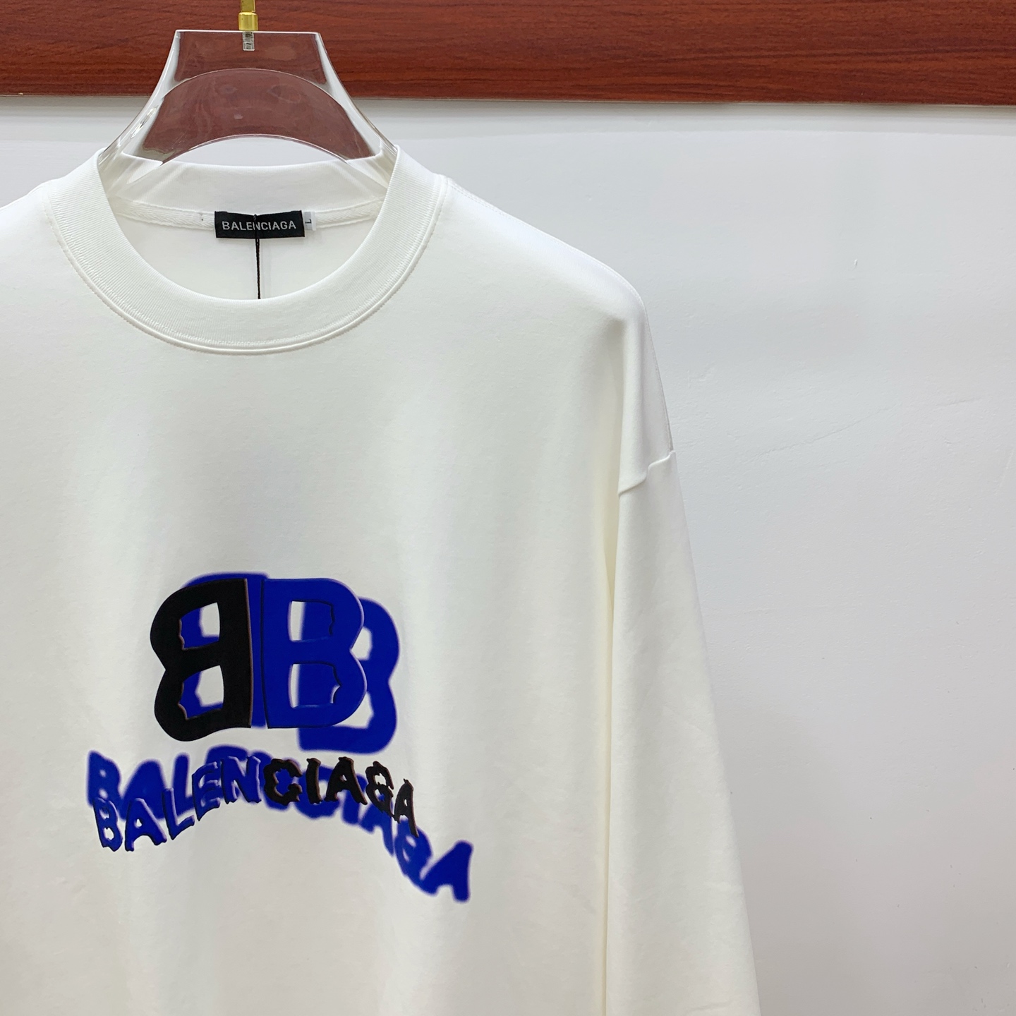 P巴黎世家25SS【新品】最新最顶级版本精美工艺圆领卫衣，最顶级的品质专柜原单套头衫，顶级制作工艺进口面