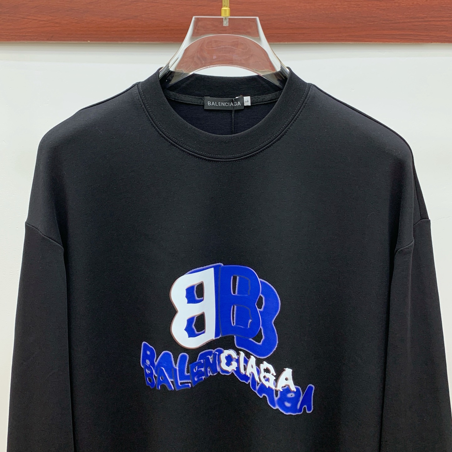 P巴黎世家25SS【新品】最新最顶级版本精美工艺圆领卫衣，最顶级的品质专柜原单套头衫，顶级制作工艺进口面