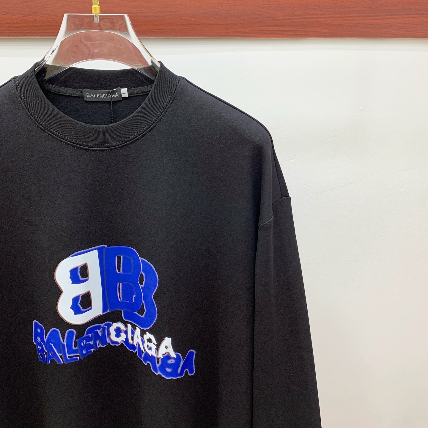 P巴黎世家25SS【新品】最新最顶级版本精美工艺圆领卫衣，最顶级的品质专柜原单套头衫，顶级制作工艺进口面