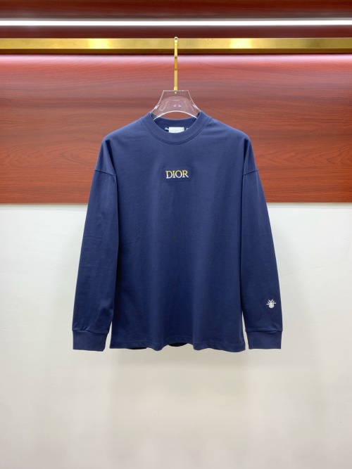 Dior Men's Navy Blue Long Sleeve T-Shirt | Comfortable & Breathable 1 Dior Men's Navy Blue Long Sleeve T-Shirt | Comfortable & Breathable