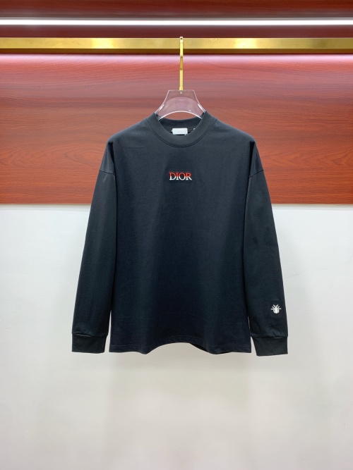 Dior Women's Black Long Sleeve Round Neck T-Shirt, Casual and Comfortable 18 Dior Women's Black Long Sleeve Round Neck T-Shirt, Casual and Comfortable