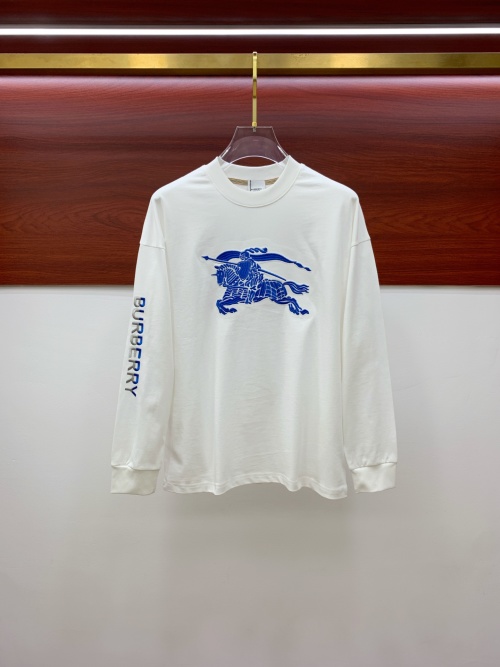 Burberry 25SS Long Sleeve T-Shirt Round Neck Graphic Tee for Men Women 1 Burberry 25SS Long Sleeve T-Shirt Round Neck Graphic Tee for Men Women