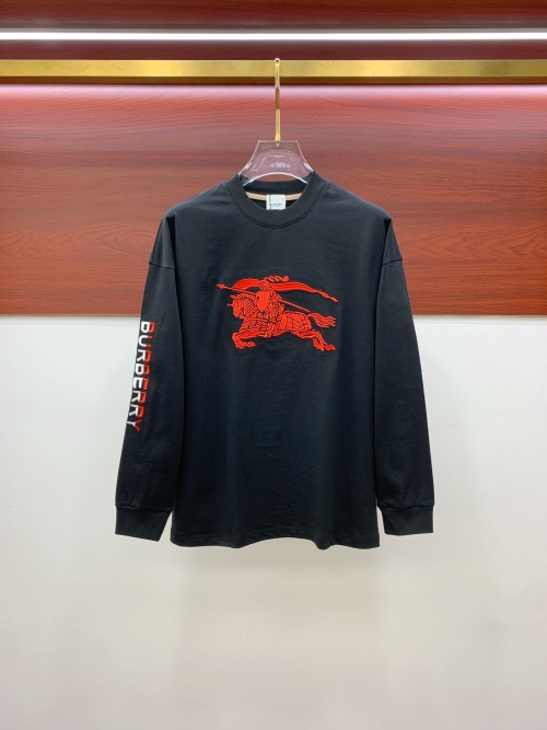 Burberry Long Sleeve T-Shirt, New Season Style, Comfortable and Breathable 1 Burberry Long Sleeve T-Shirt, New Season Style, Comfortable and Breathable