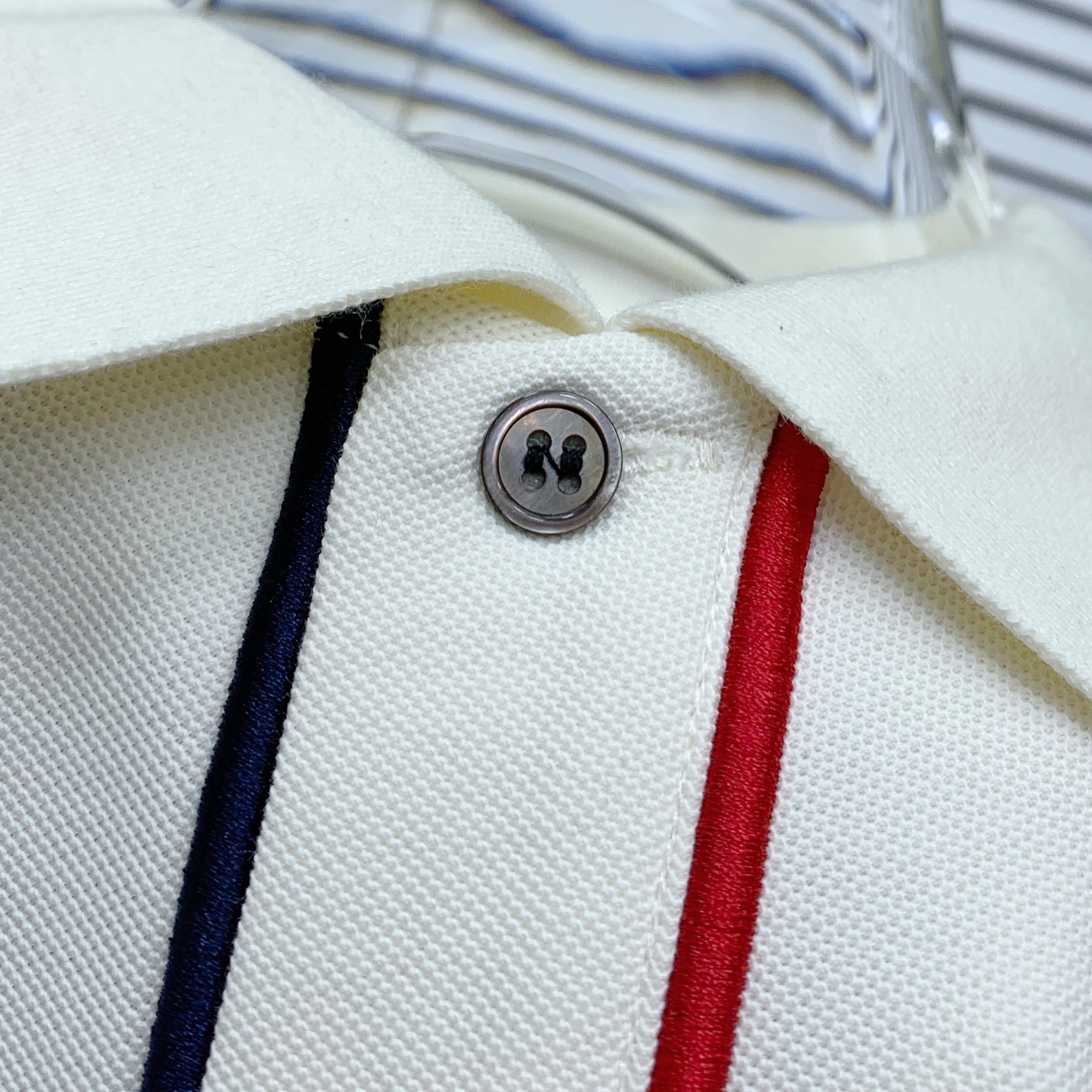 Thom Browne Men's Classic Fit Long Sleeve Polo Shirt with Dog Embroidery 6 i1759997014444 6199 0 4