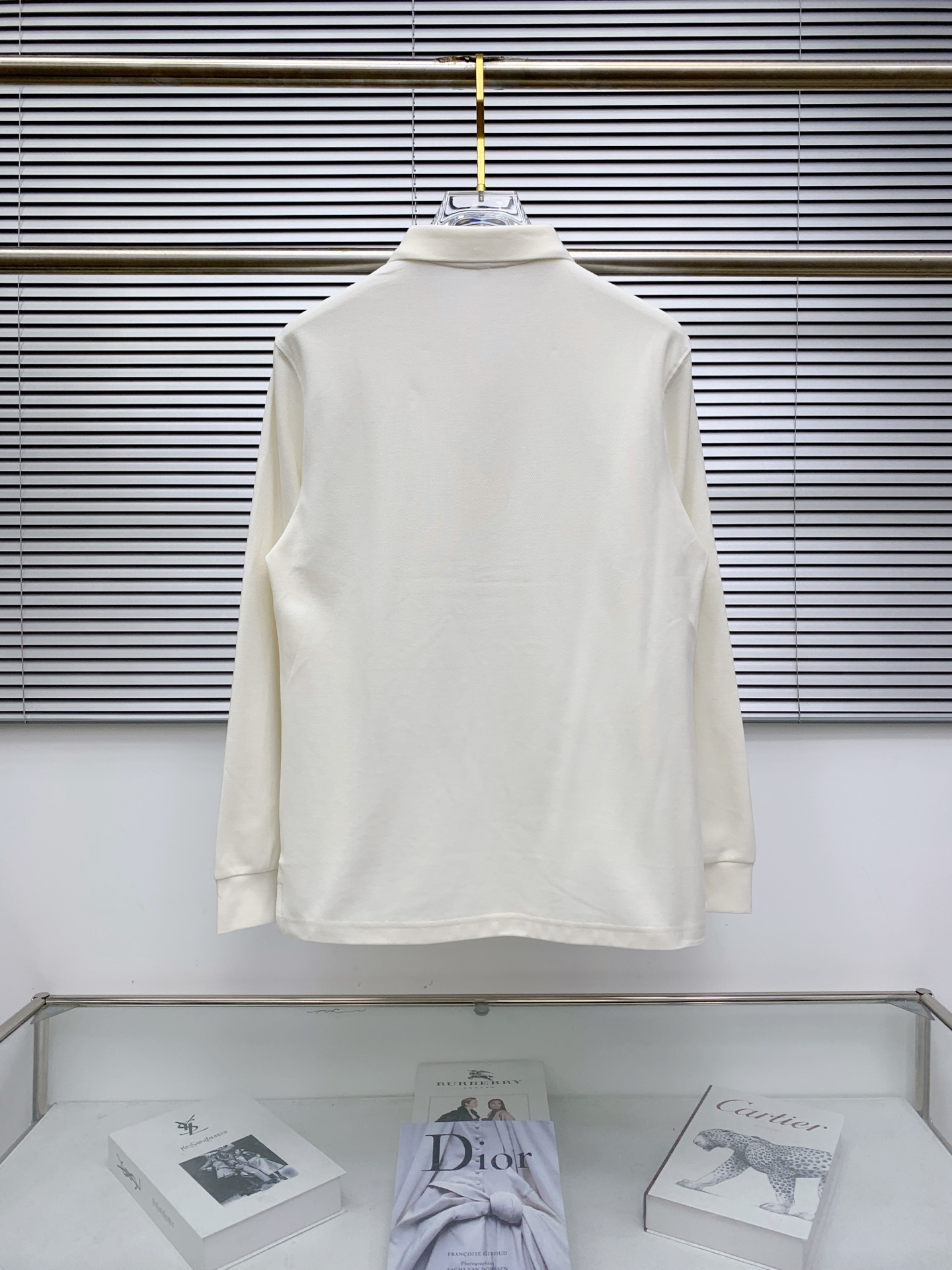 Thom Browne Men's Classic Fit Long Sleeve Polo Shirt with Dog Embroidery 10 i1759997016382 2705 0 8