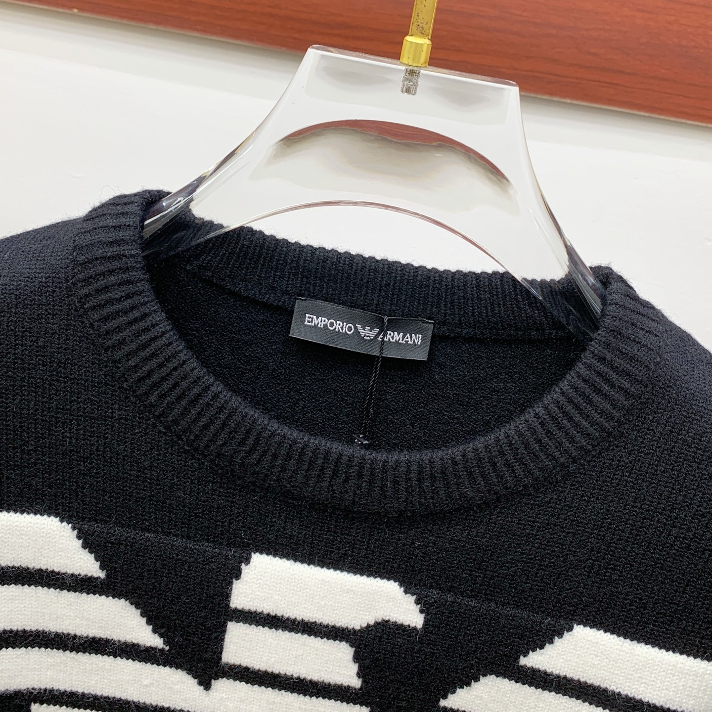 P阿玛尼25ss秋冬【新品】毛衣专供狠货，进口原版科技羊毛精纺！精细针织一体，色彩混织纯手工技艺呈现 档