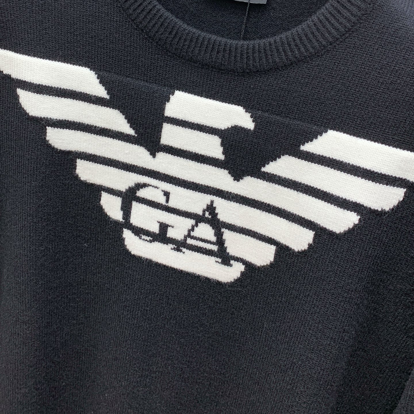 P阿玛尼25ss秋冬【新品】毛衣专供狠货，进口原版科技羊毛精纺！精细针织一体，色彩混织纯手工技艺呈现 档