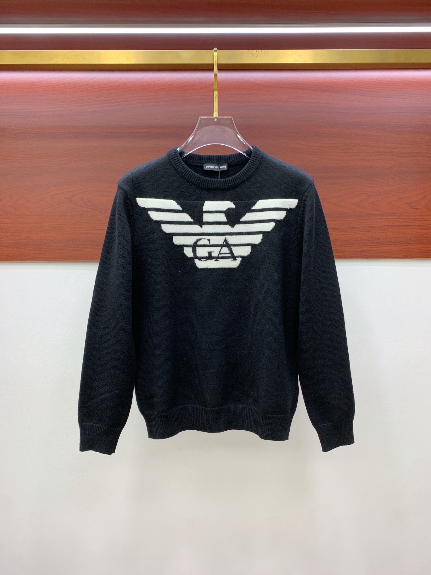 P阿玛尼25ss秋冬【新品】毛衣专供狠货，进口原版科技羊毛精纺！精细针织一体，色彩混织纯手工技艺呈现 档