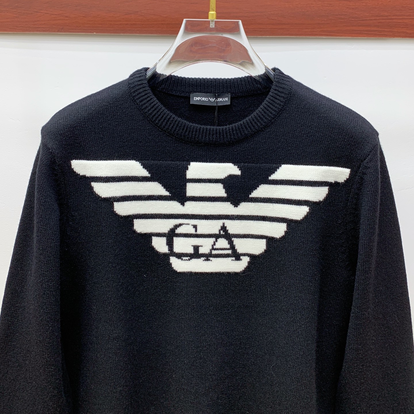 P阿玛尼25ss秋冬【新品】毛衣专供狠货，进口原版科技羊毛精纺！精细针织一体，色彩混织纯手工技艺呈现 档