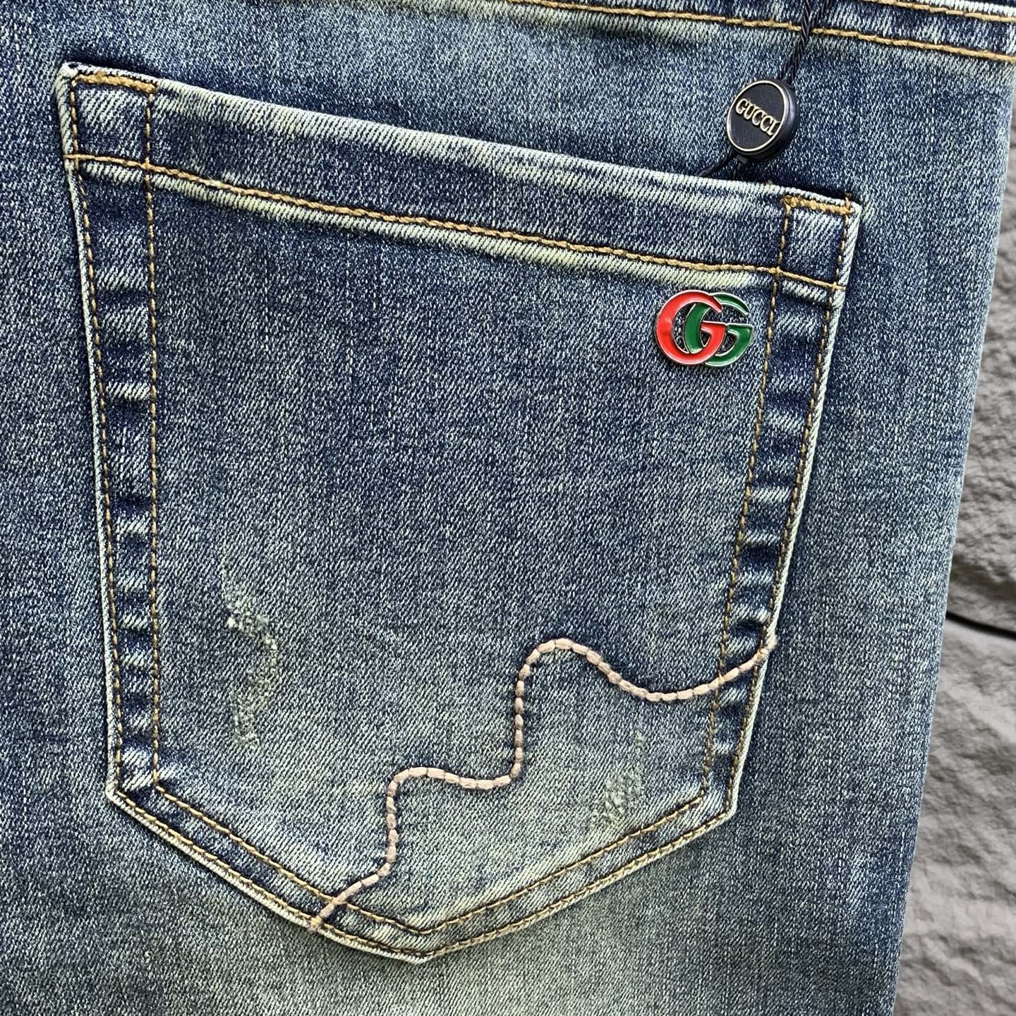 Gucci Men's 25SS Jeans - High-End Denim, Slim Fit, Comfortable & Stylish 11 i1760366611462 269 0 7