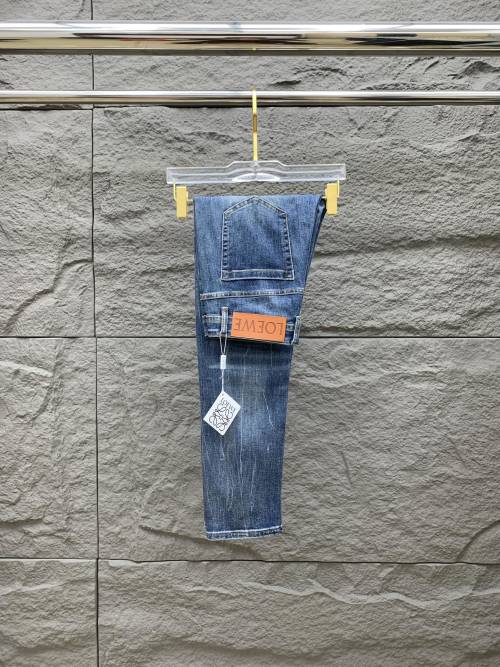Loewe Men's 25SS Denim Jeans, Slim Fit, Premium Quality & Comfortable, Size 29-38 5 Loewe Men's 25SS Denim Jeans, Slim Fit, Premium Quality & Comfortable, Size 29-38