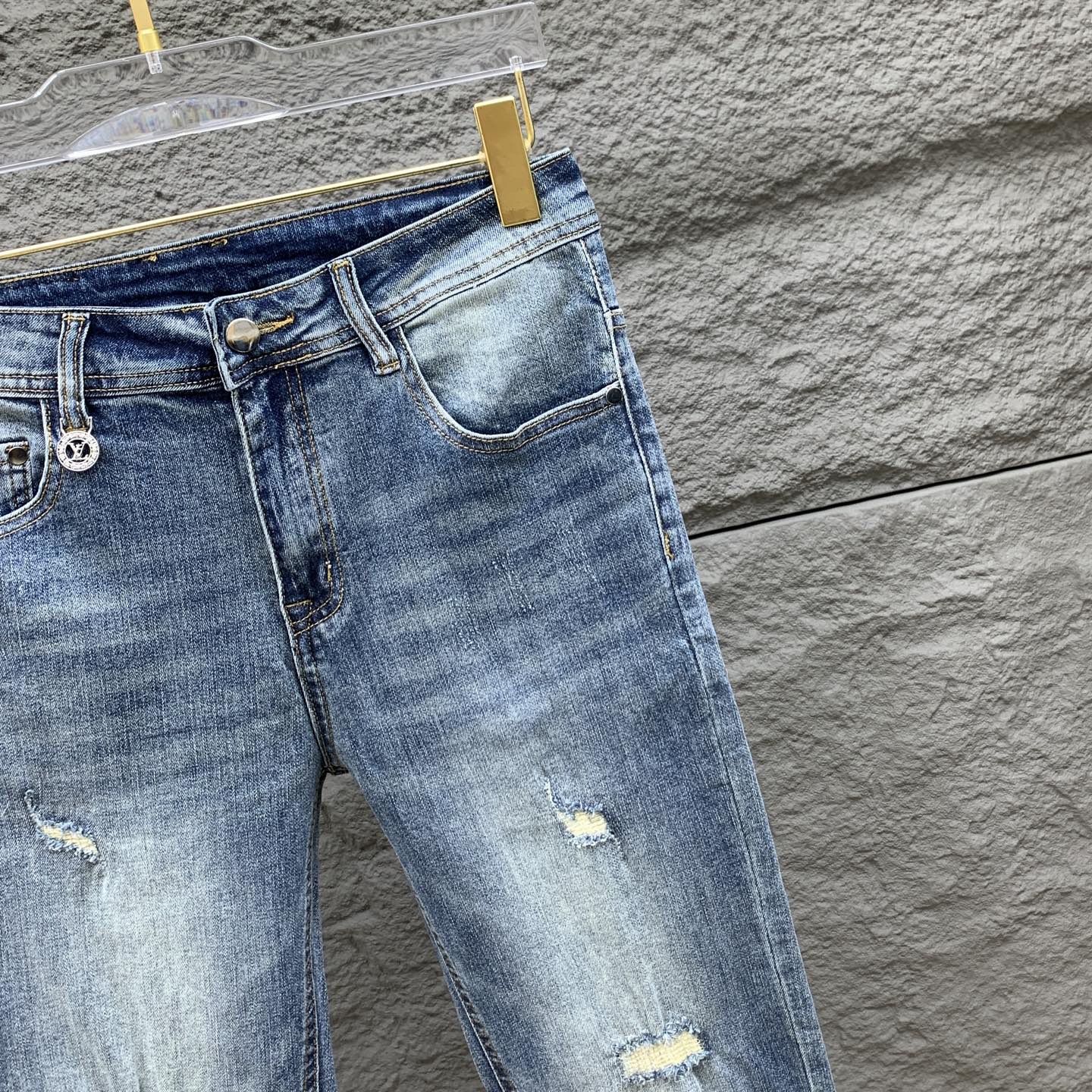 Louis Vuitton 25SS Men's Denim Jeans - Slim Fit, Stretch Fabric 5 i1760366970172 5607 0 2