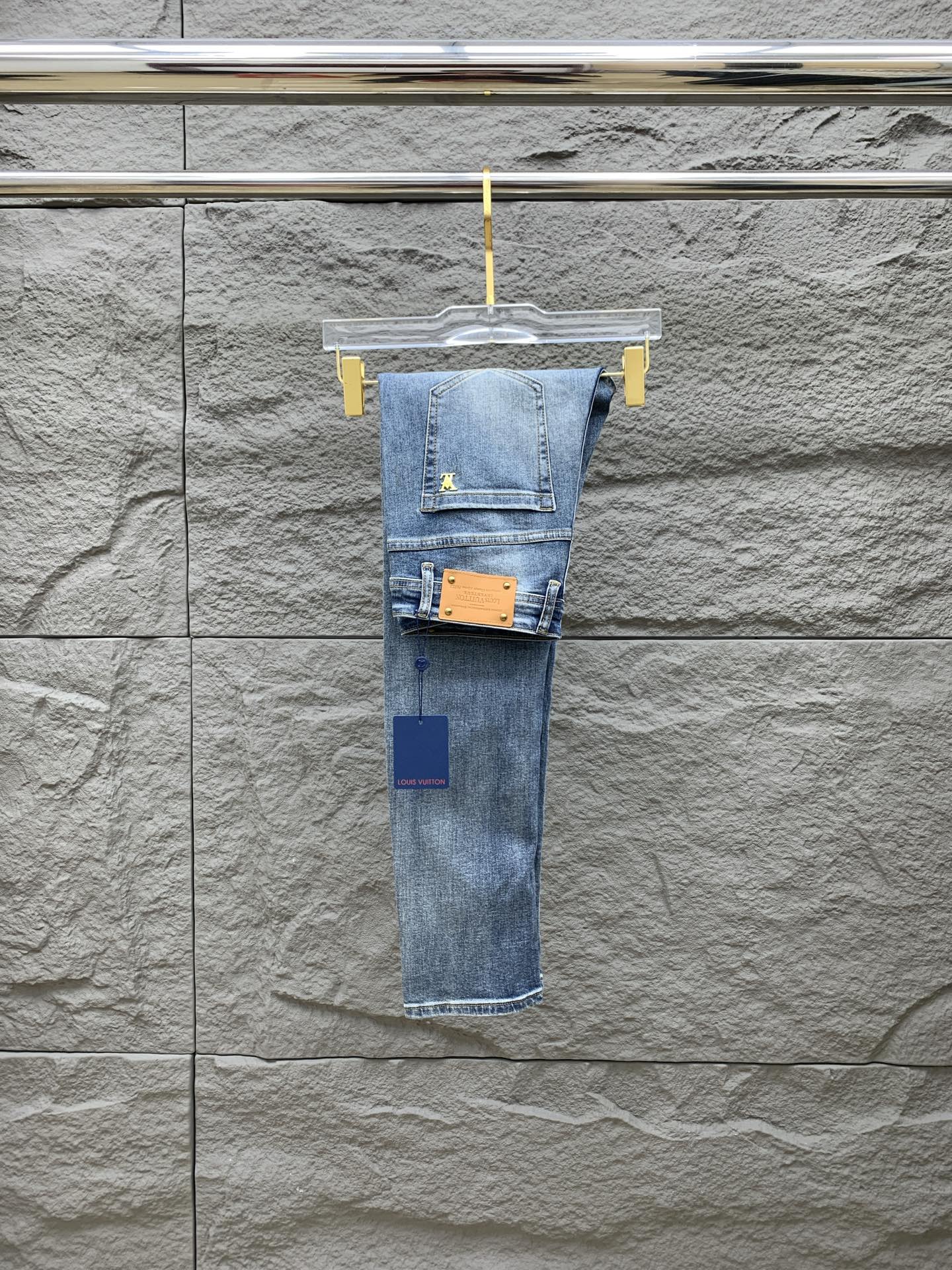 Louis Vuitton 25SS Men's Denim Jeans - Slim Fit, Stretch Fabric