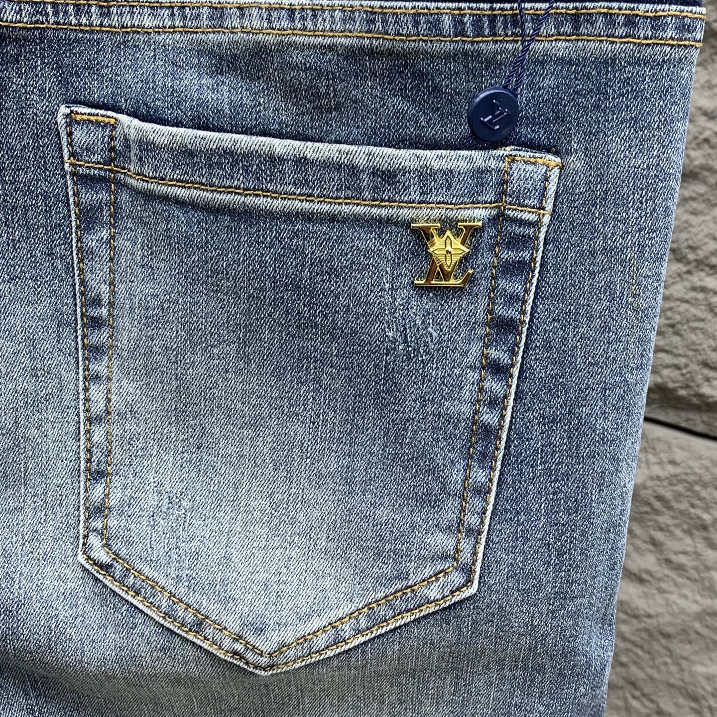 Louis Vuitton 25SS Men's Denim Jeans - Slim Fit, Stretch Fabric 11 i1760366994270 3078 0 7