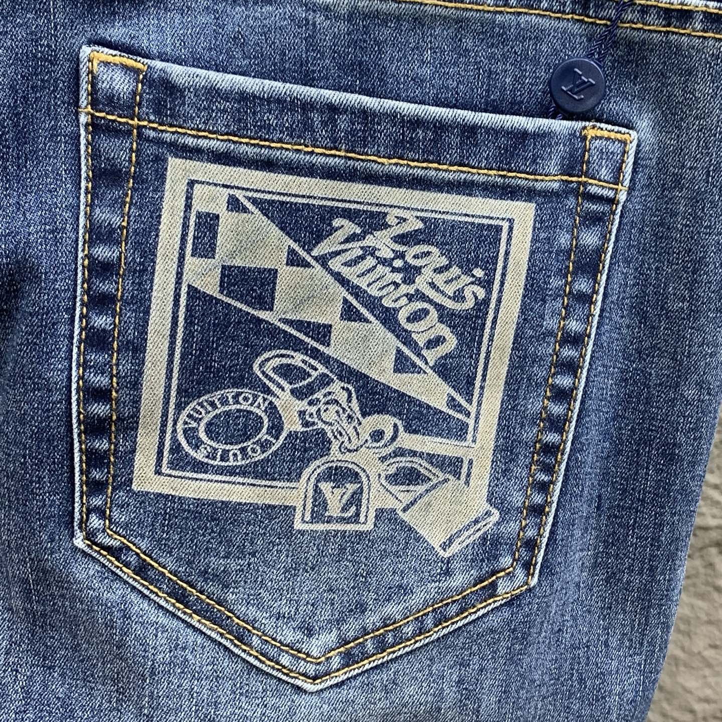 Louis Vuitton 25SS Men's Slim Fit Jeans - Premium Denim, Comfortable Stretch 9 i1760367297654 6382 0 7
