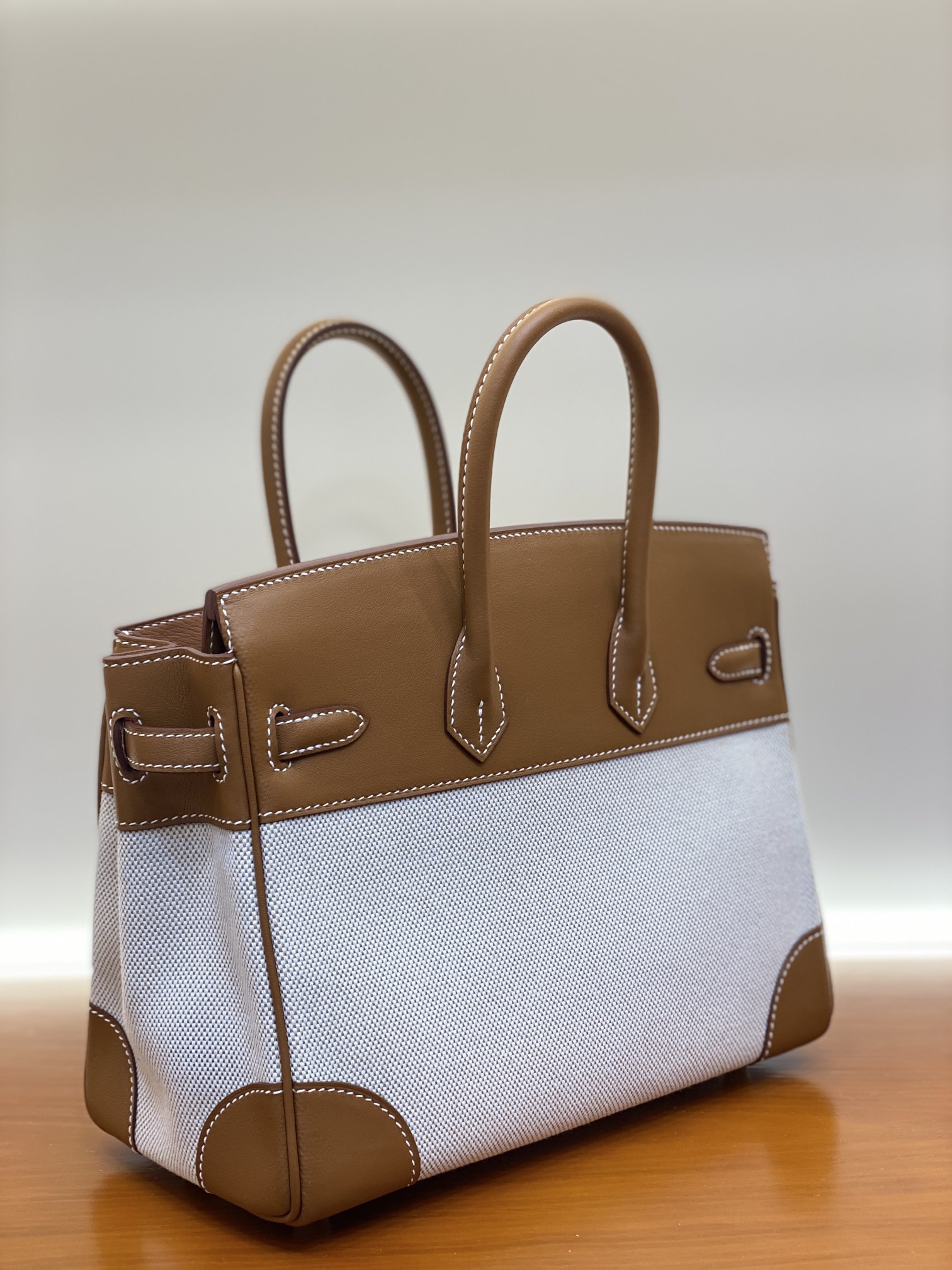 Birkin 25/30cm Pre-Owned Bag, Swift Leather Patchwork, Gold & Silver Hardware 6 i1730254478 2776 5