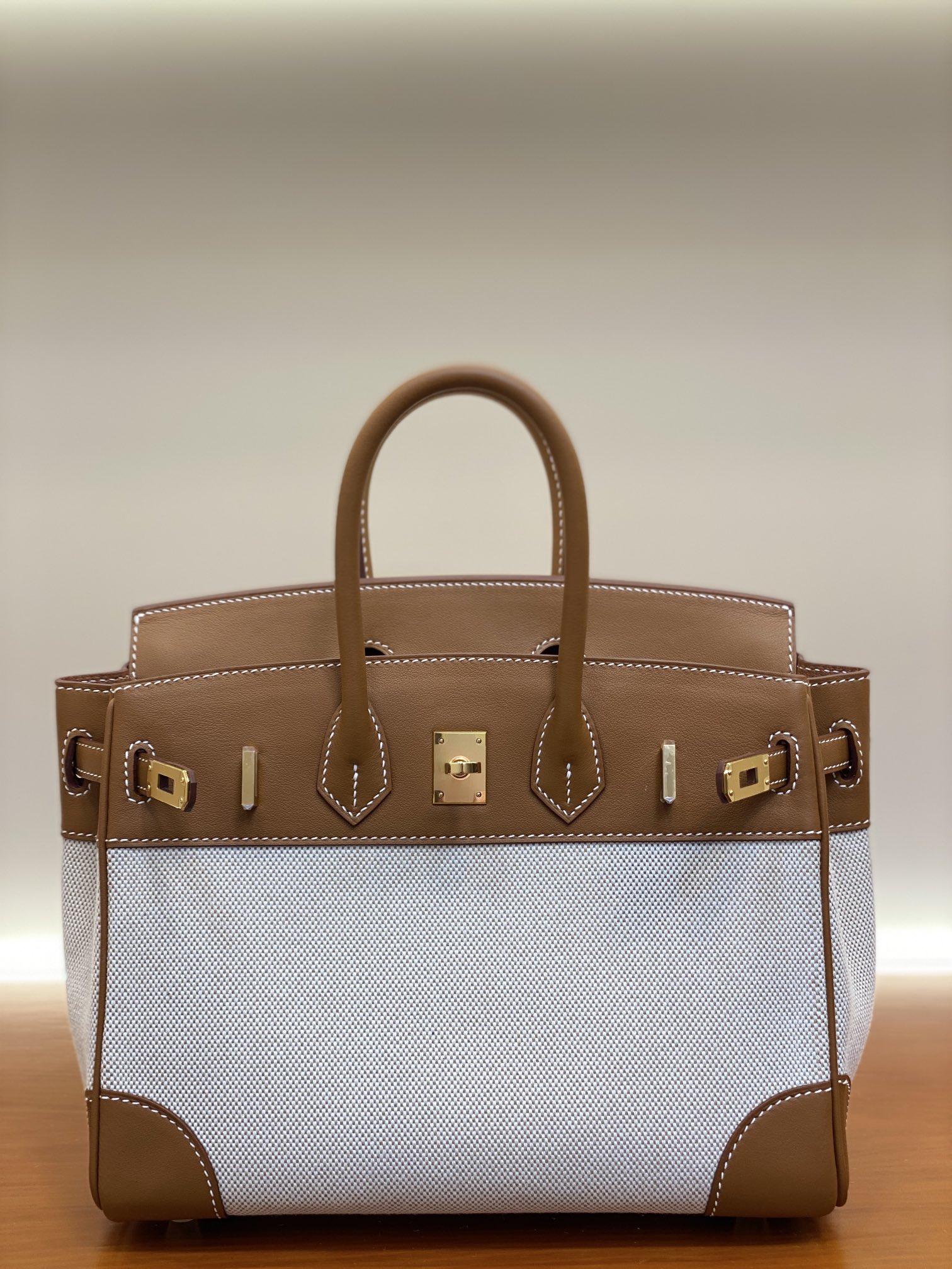 Birkin 25/30cm Pre-Owned Bag, Swift Leather Patchwork, Gold & Silver Hardware 2 i1730254478 3784 0
