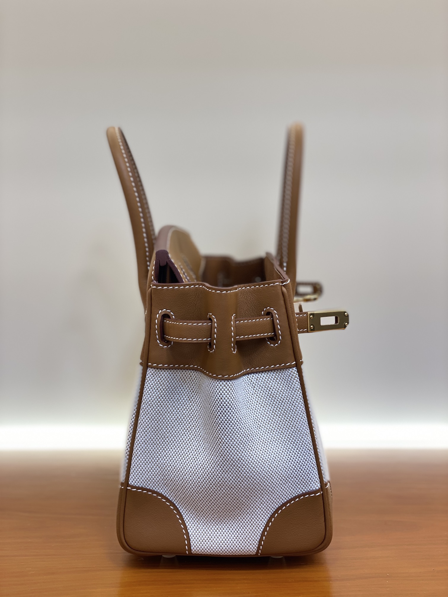 Birkin 25/30cm Pre-Owned Bag, Swift Leather Patchwork, Gold & Silver Hardware 3 i1730254478 7337 4