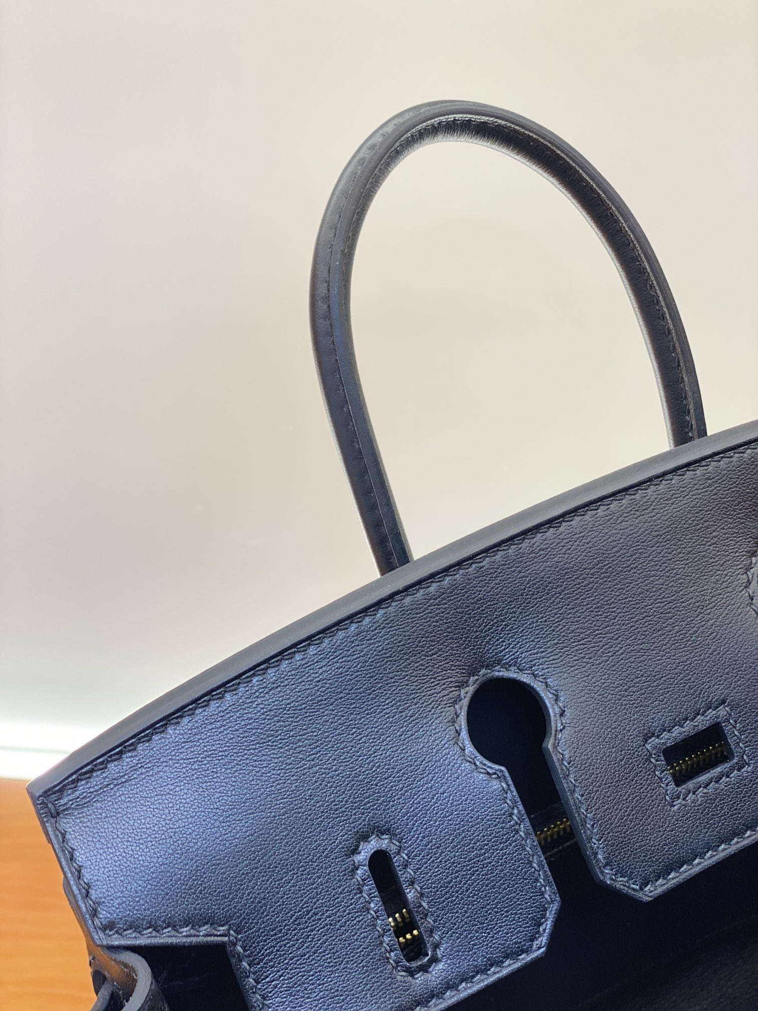 Birkin 25/30cm Black Swift Leather & Canvas Tote Bag with Gold Hardware 9 i1730254936 3762 5