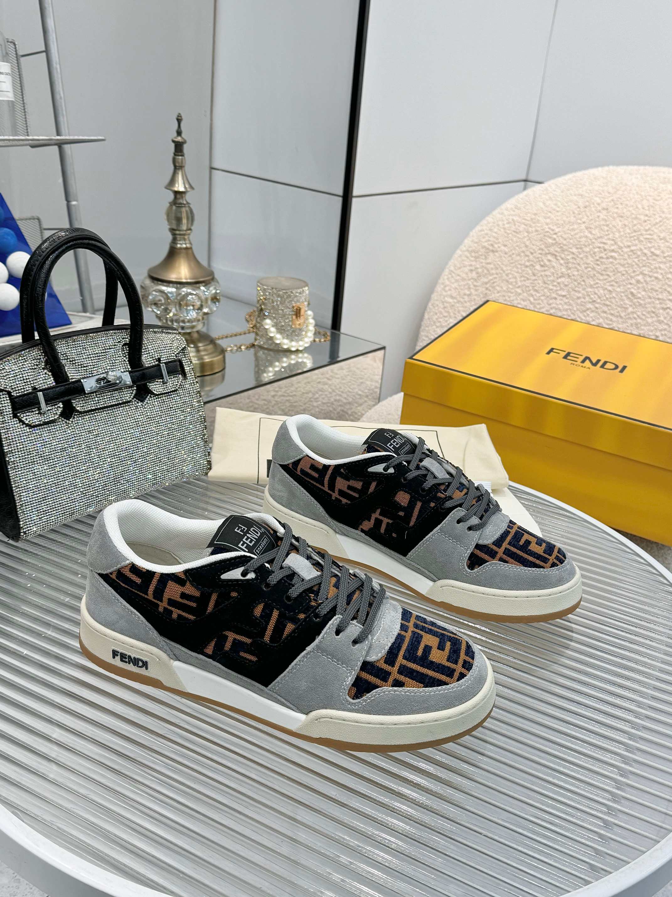 Fendi Match Sneakers Designer Kim Jones FF Retro Fashion and Comfort 3 a1741675595798 0842