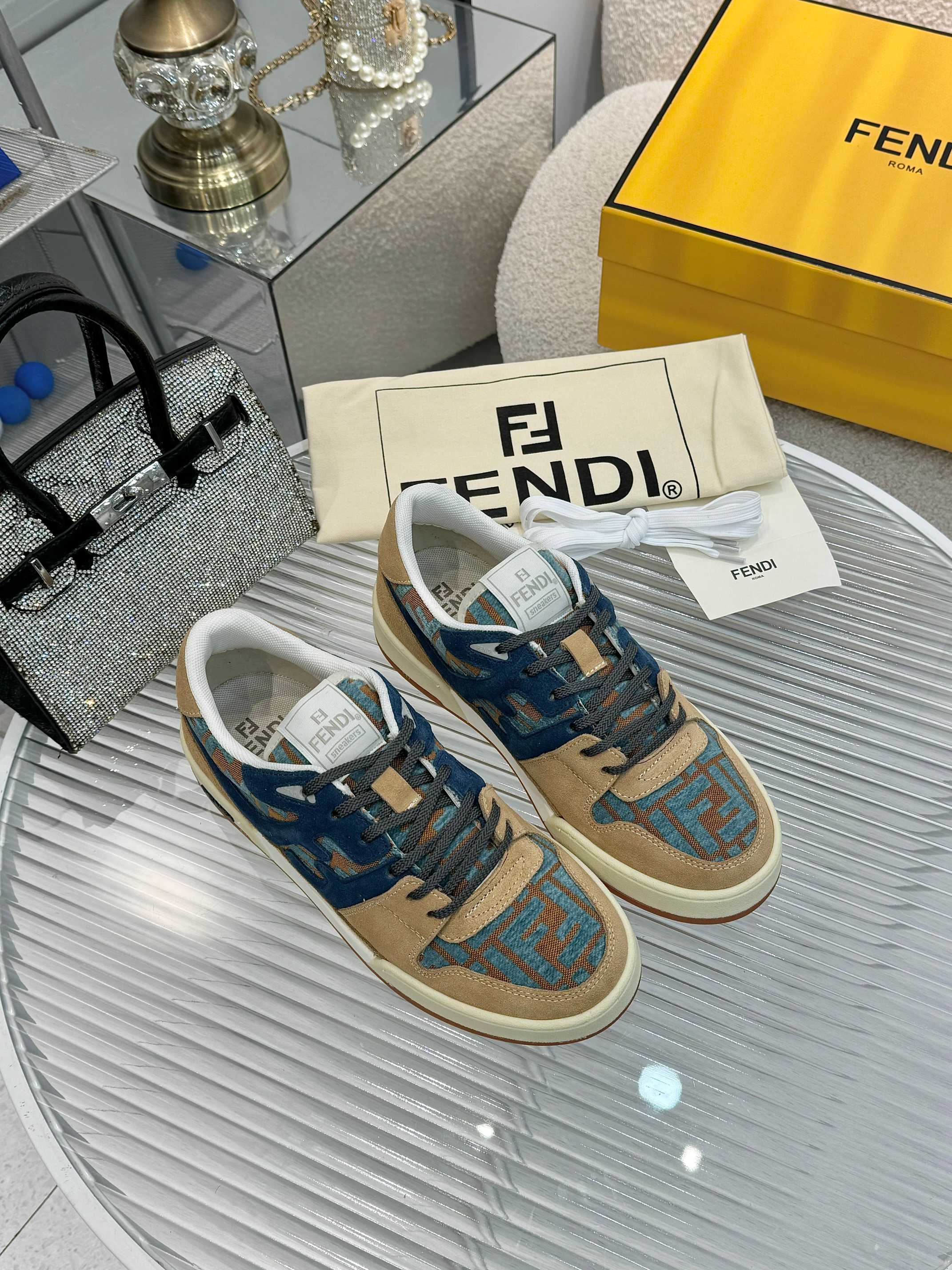 Fendi Match Sneakers: Designer Kim Jones, Retro FF Design, Ultimate Comfort 4 a1741675857358 0571