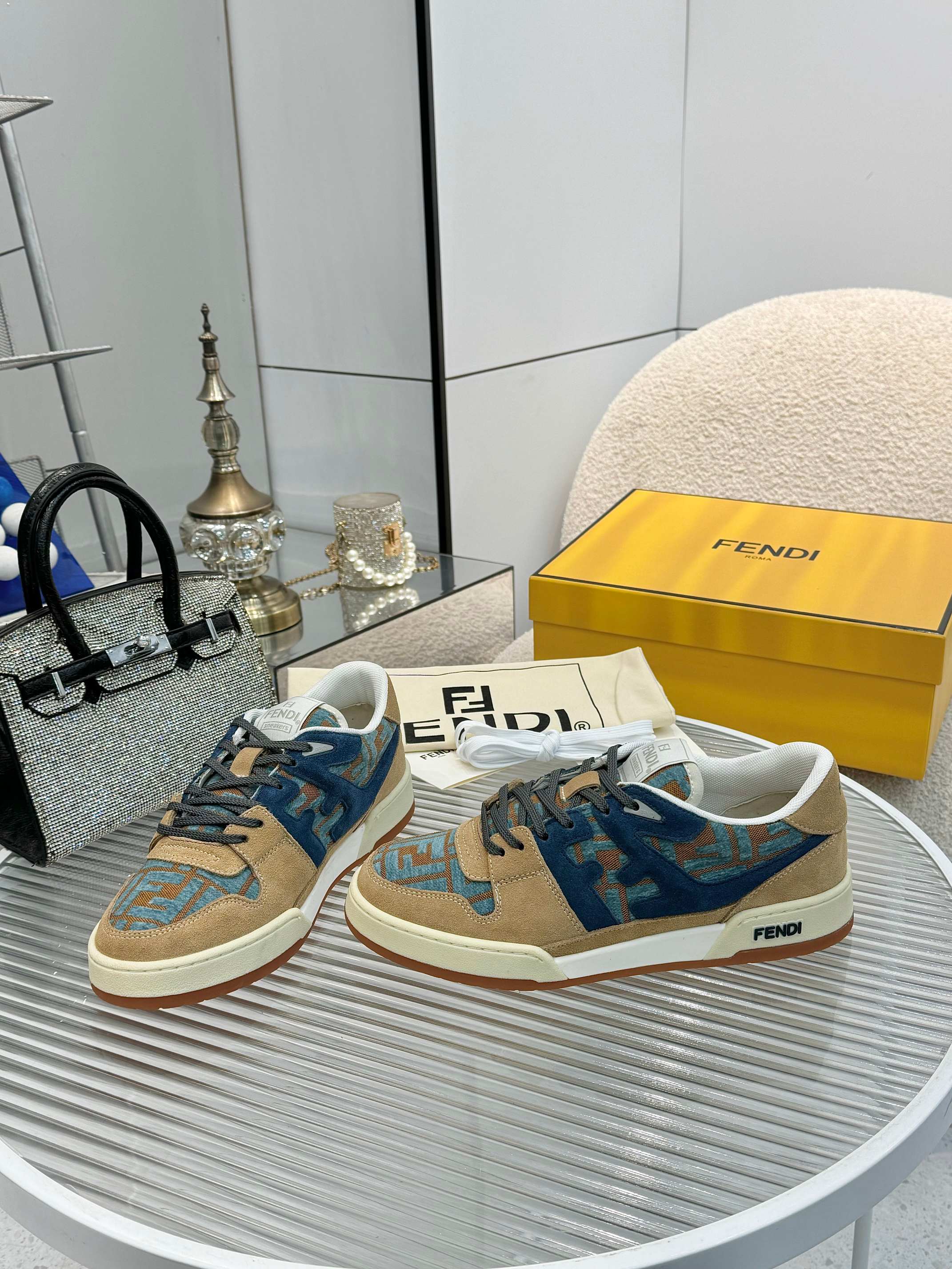 Fendi Match Sneakers: Designer Kim Jones, Retro FF Design, Ultimate Comfort 9 a1741675860569 2875