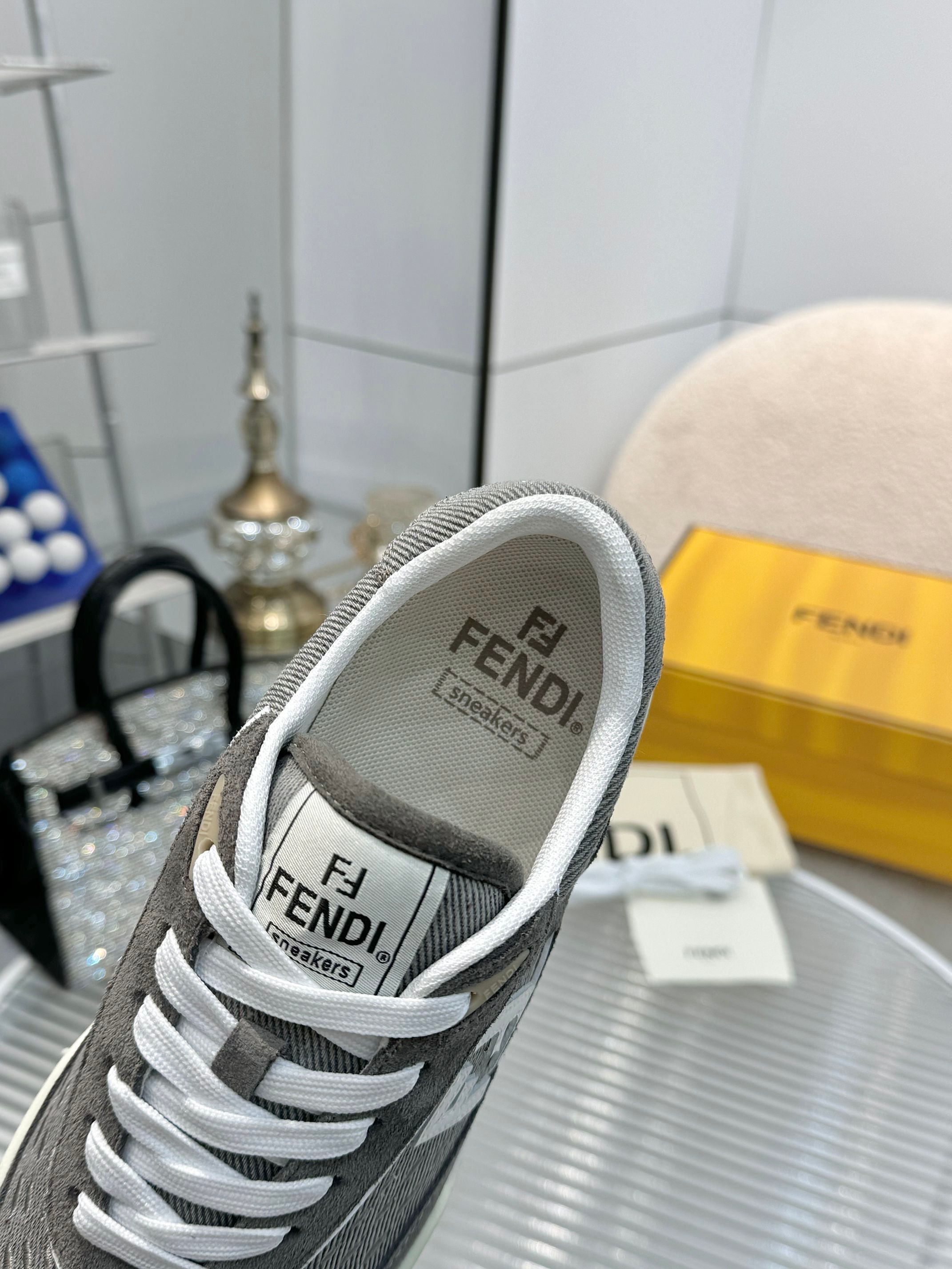 Fendi Match Sneakers: Stylish Canvas & Suede, Comfortable Designer Footwear 9 a1741677070871 2853