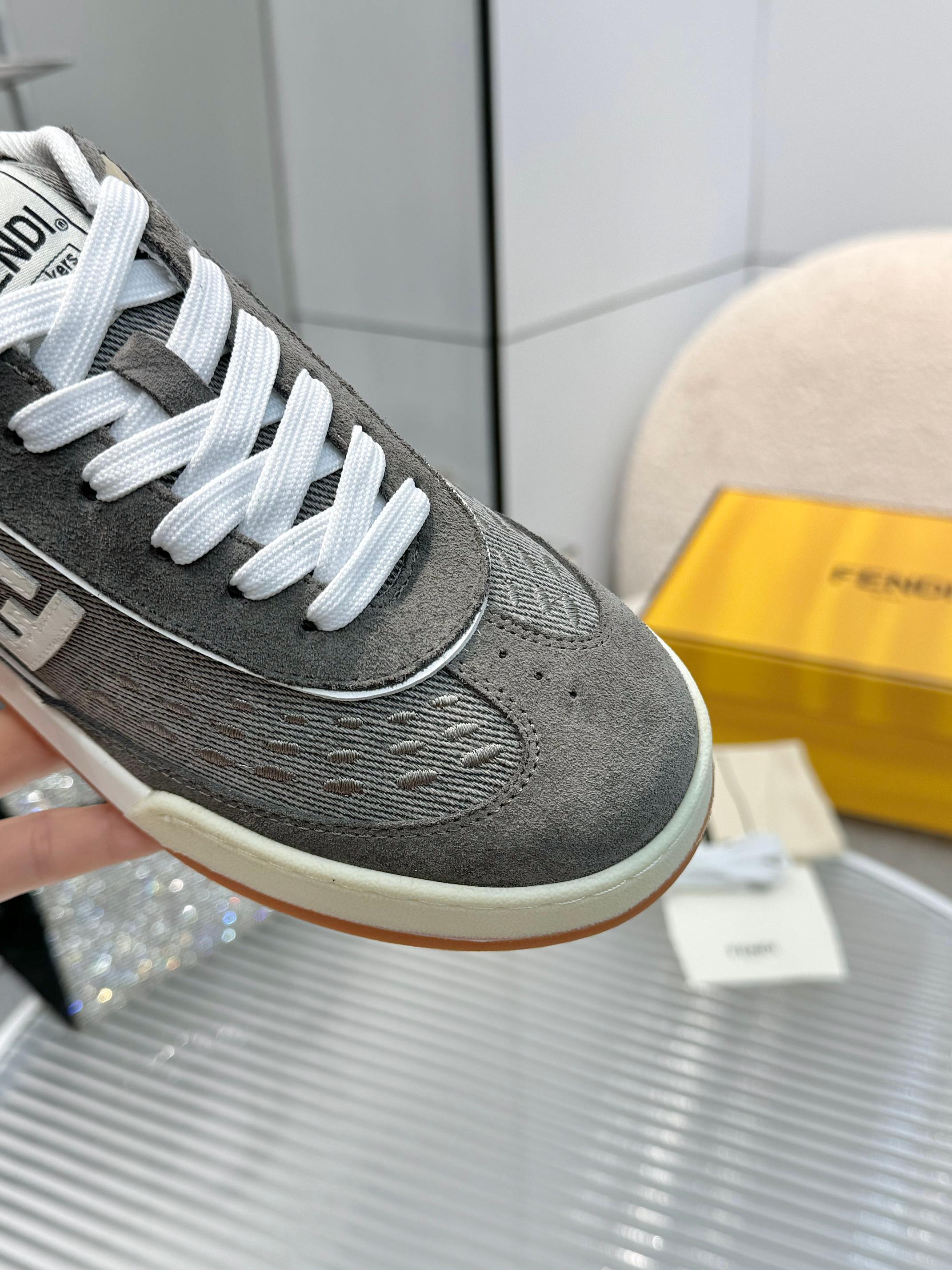 Fendi Match Sneakers: Stylish Canvas & Suede, Comfortable Designer Footwear 7 a1741677070887 0477