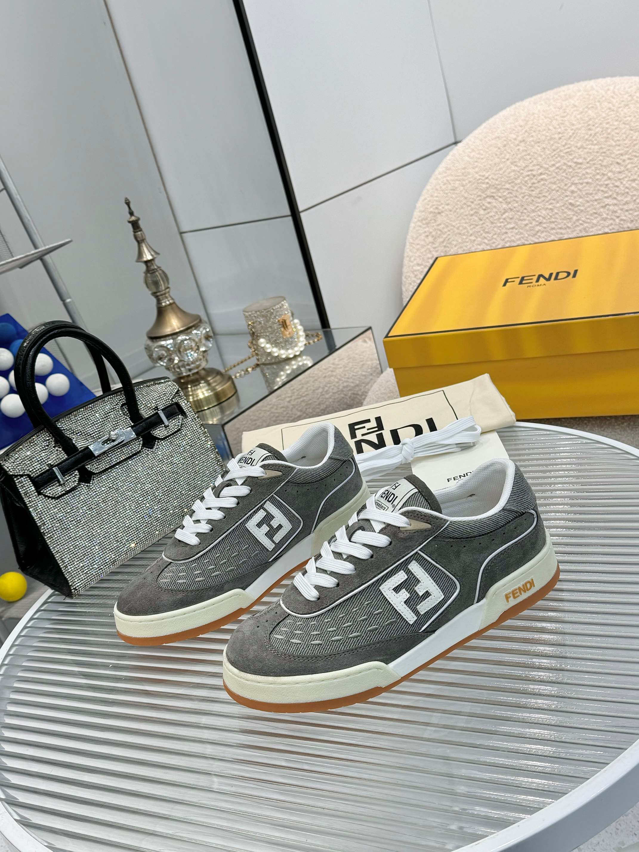 Fendi Match Sneakers: Stylish Canvas & Suede, Comfortable Designer Footwear 6 a1741677071381 6754