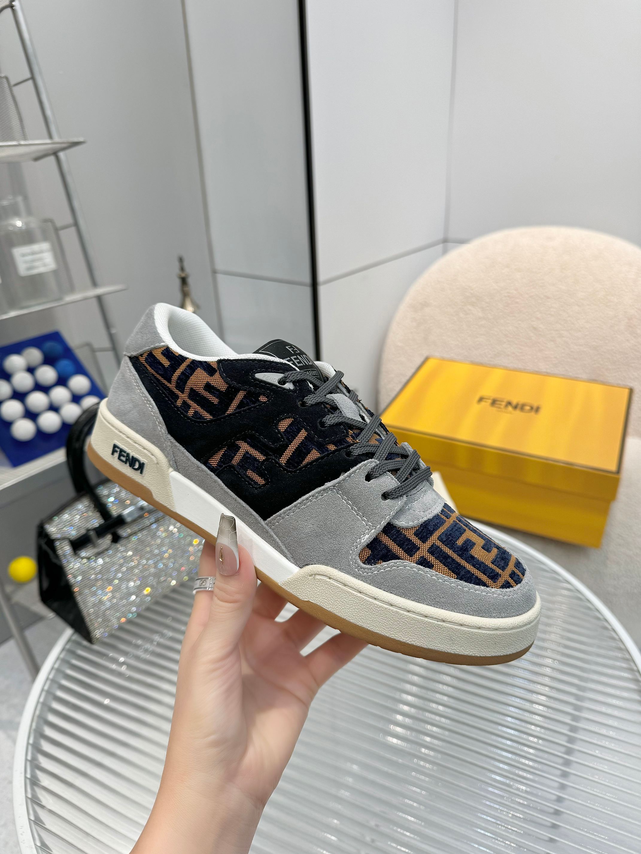 Fendi Match Sneakers Designer Kim Jones FF Retro Fashion and Comfort