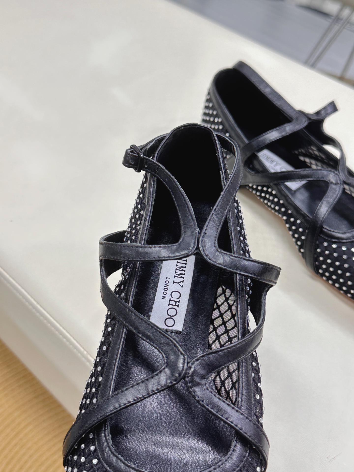 Jimmy Choo ELME FLAT Ballet Shoes: Luxury Lambskin with Flash Silver Details. - 图片 6