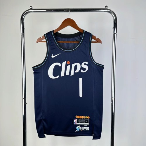James Harden Clippers #1 City Edition Jersey - 23/24 Season - Embroidered 1 James Harden Clippers #1 City Edition Jersey - 23/24 Season - Embroidered