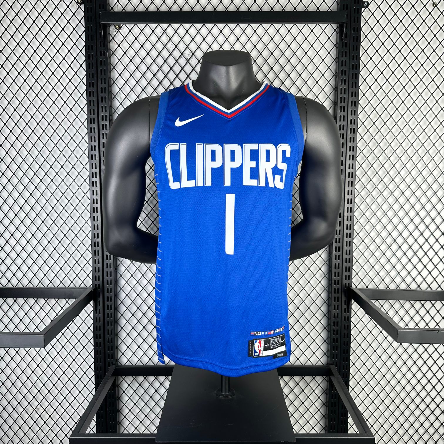 James Harden Express 23rd Season Collection: Embroidered Vests, Classic Blue Color, Various Sizes Available. - 图片 3