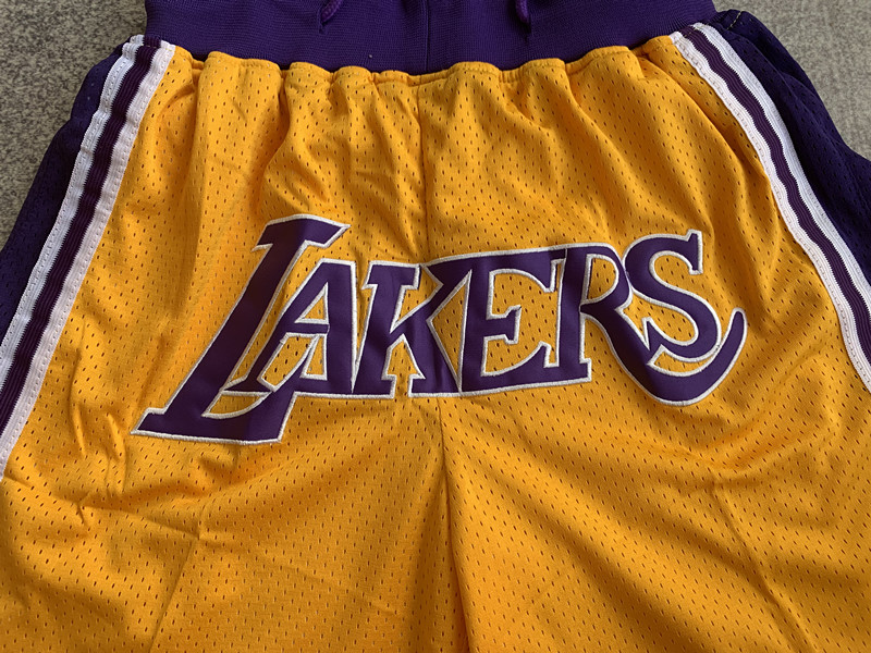 Just Don NBA Lakers Team Shorts - Kobe & LeBron Home - Embroidered 6 a1739527059789 0803