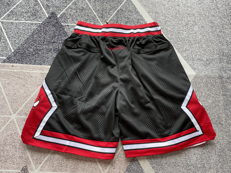 Just Don Chicago Bulls Embroidered Shorts - Black Basketball Shorts for Summer 3 a1739528130692 5877