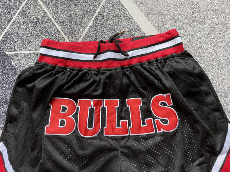 Just Don Chicago Bulls Embroidered Shorts - Black Basketball Shorts for Summer 6 a1739528130703 3237