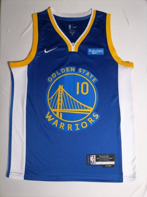 Golden State Warriors #10 City Edition Jersey - High Quality Embroidered Replica