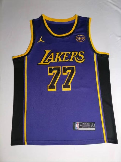 NBA Lakers Doncic #77 City Edition Jersey - 2025 Season, Fan Edition 1 NBA Lakers Doncic #77 City Edition Jersey - 2025 Season, Fan Edition