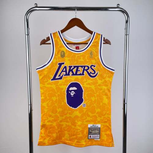 BAPE x M&N Lakers '93 Jersey - Top Embroidery, Dri-FIT, Unisex Fit 1 BAPE x M&N Lakers '93 Jersey - Top Embroidery, Dri-FIT, Unisex Fit