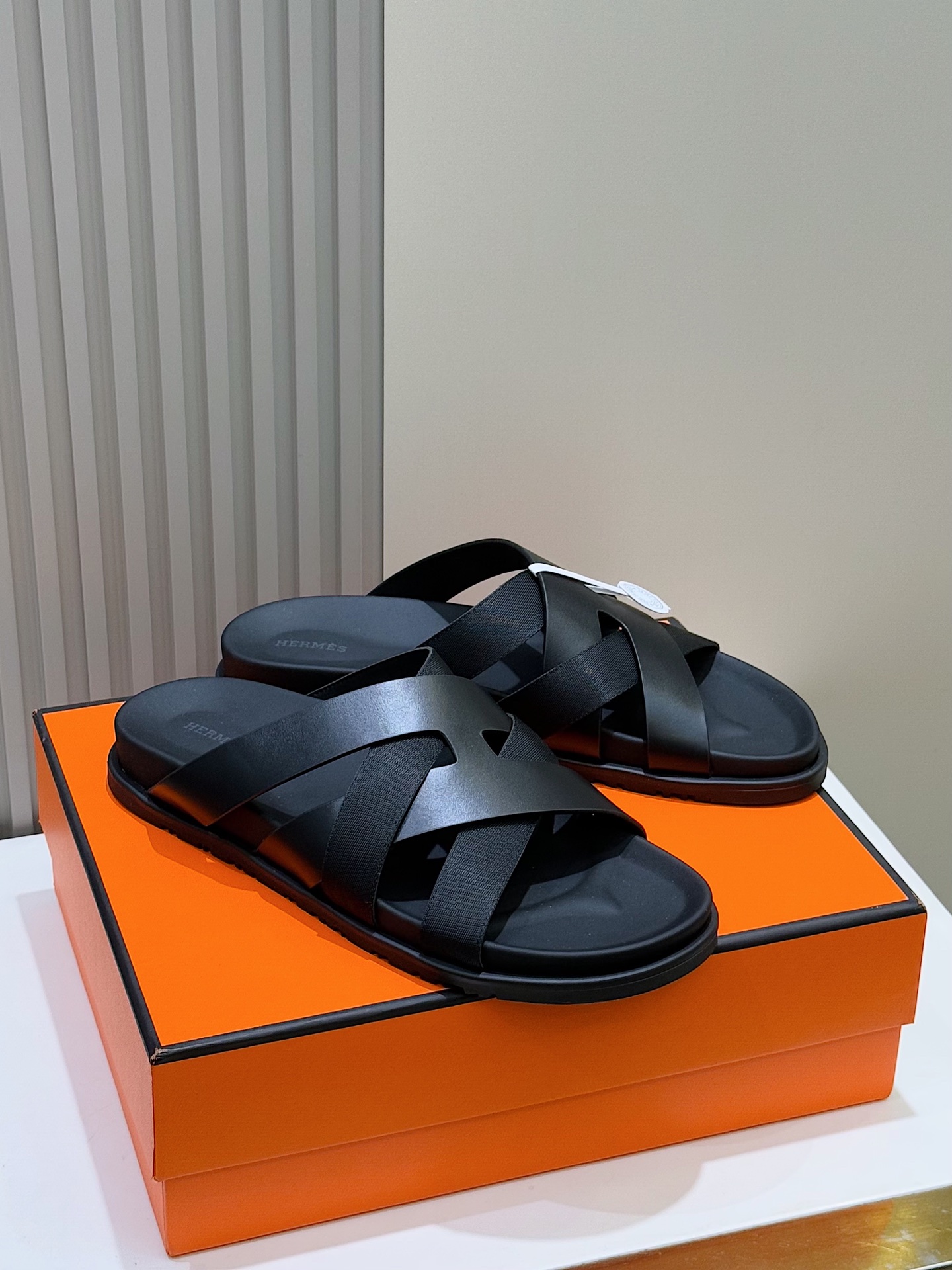 Hermes Men's Kazimir Sandals - Premium Leather Slides with 'H' Design 5 i1741007262675 3769 0 3