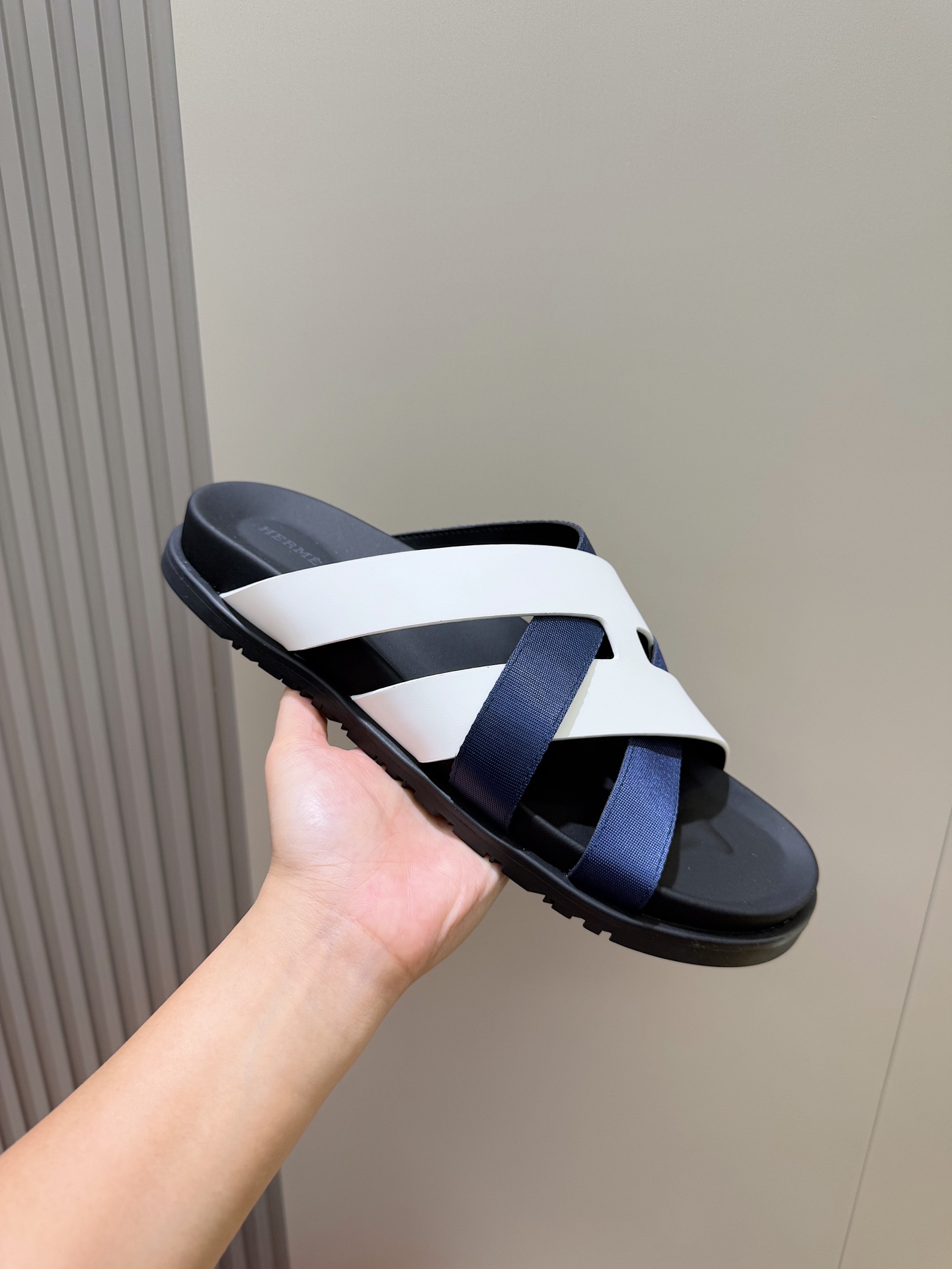 Hermes Men's Kazimir Woven Leather Sandals - Stylish Summer Slides 7 i1741007313950 6778 0 5