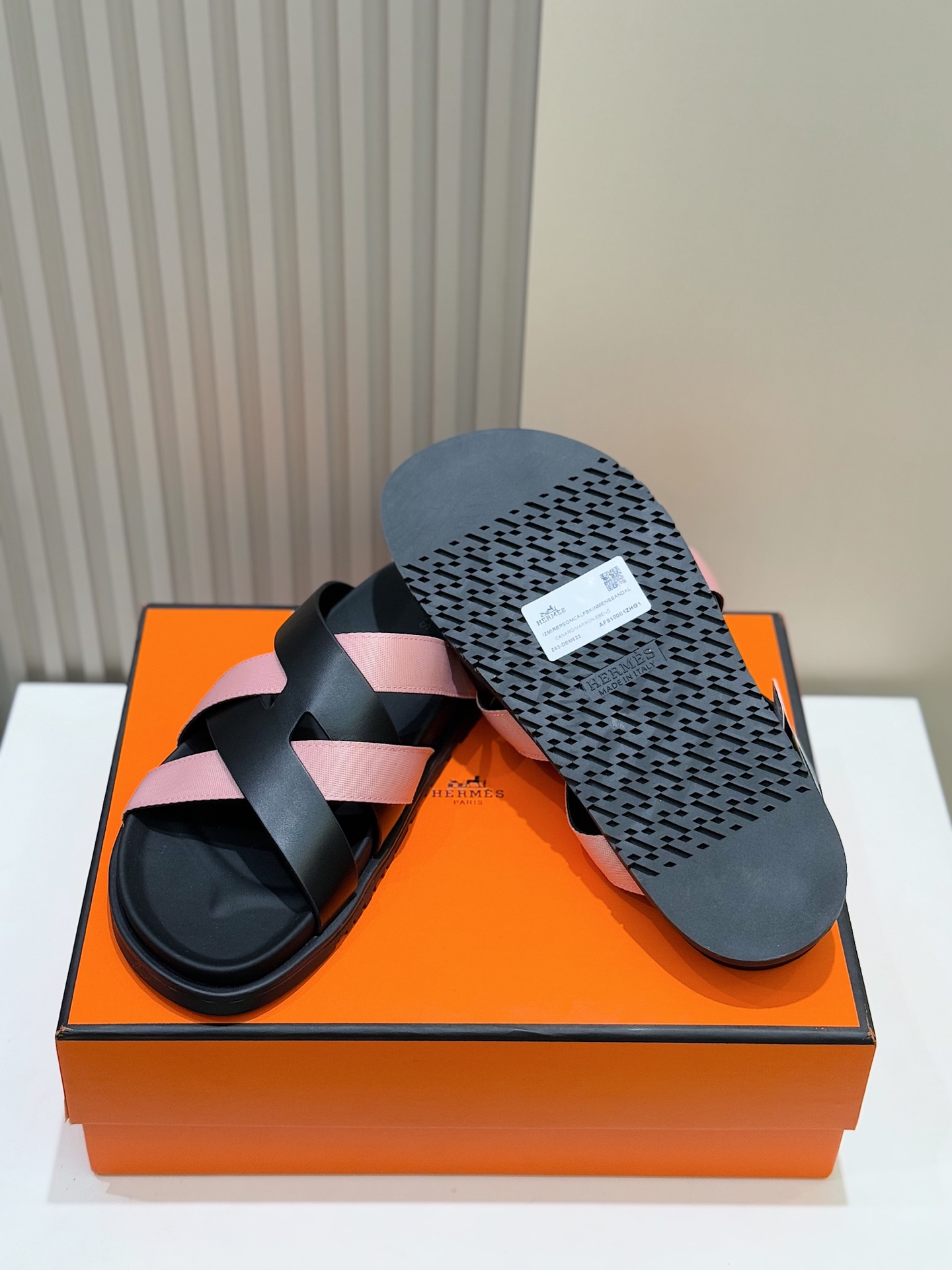 Hermes Men's Kazimir Sandals - Premium Leather Slides with 'H' Design 10 i1741007445064 7173 0 8