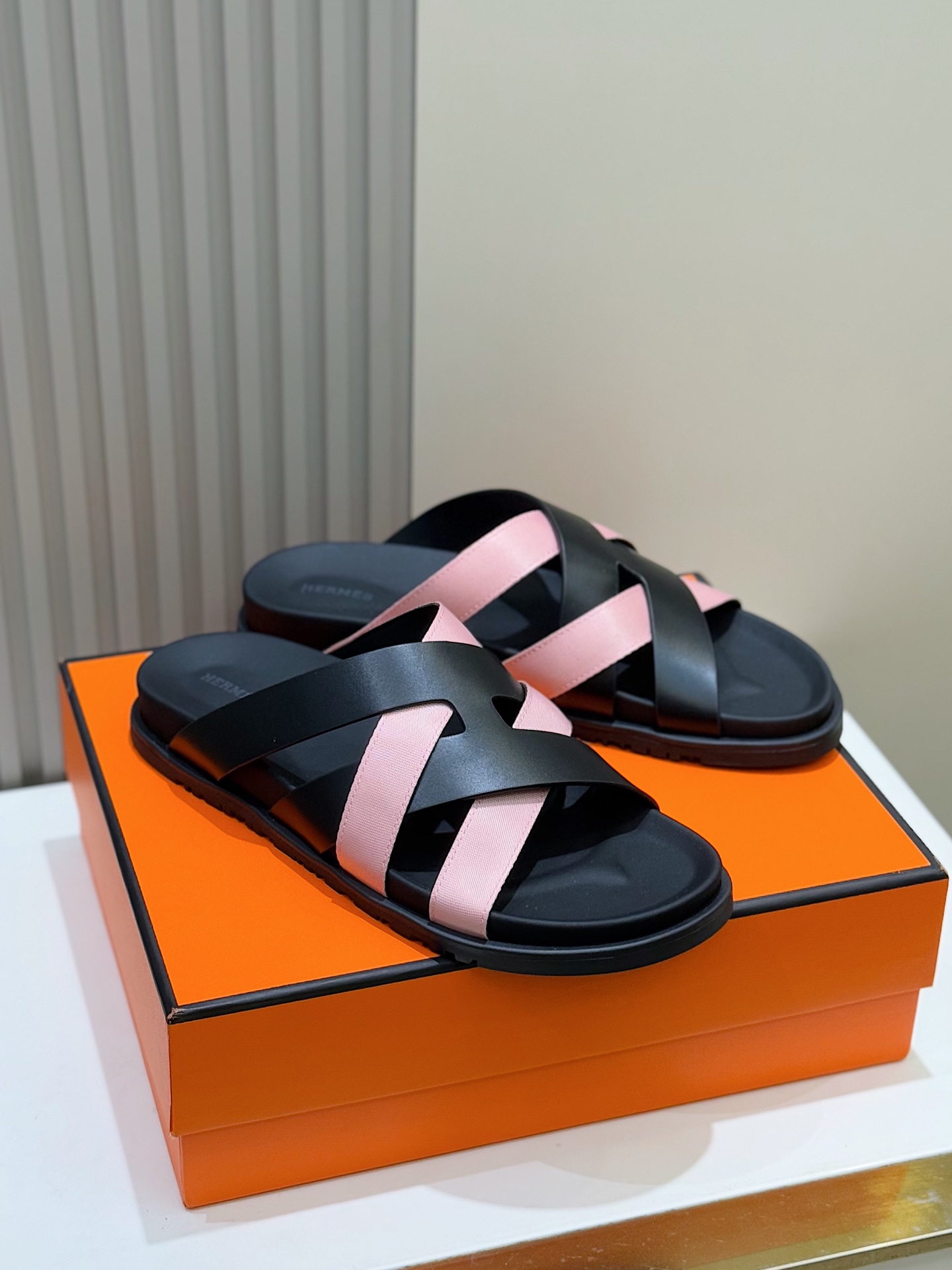 Hermes Men's Kazimir Sandals - Premium Leather Slides with 'H' Design 5 i1741007445151 2587 0 3