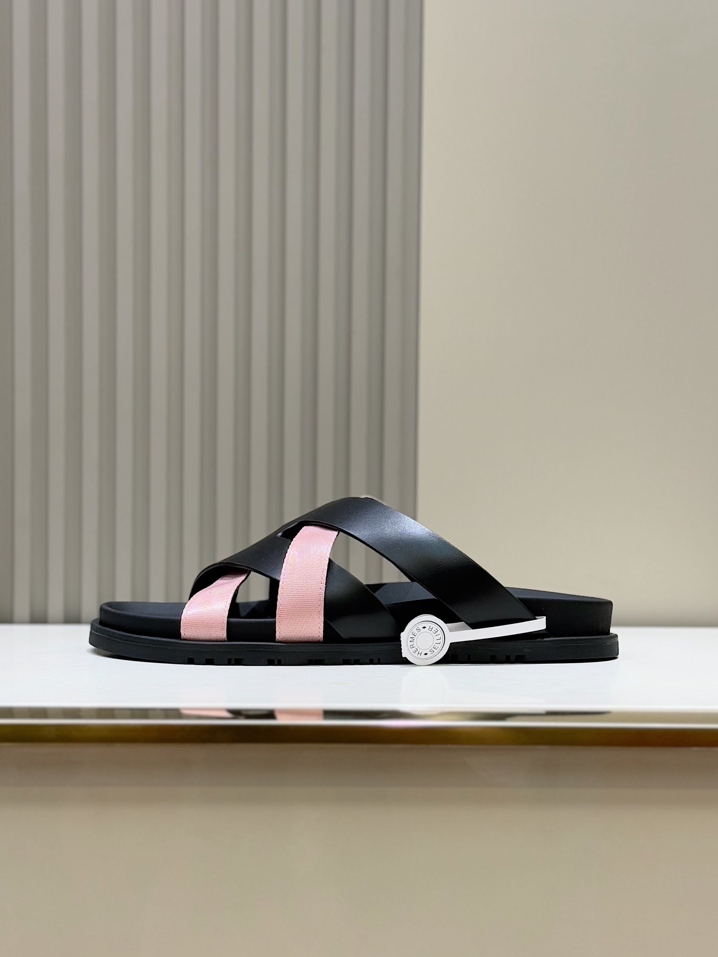 Hermes Men's Kazimir Sandals - Premium Leather Slides with 'H' Design 4 i1741007445935 8875 0 2