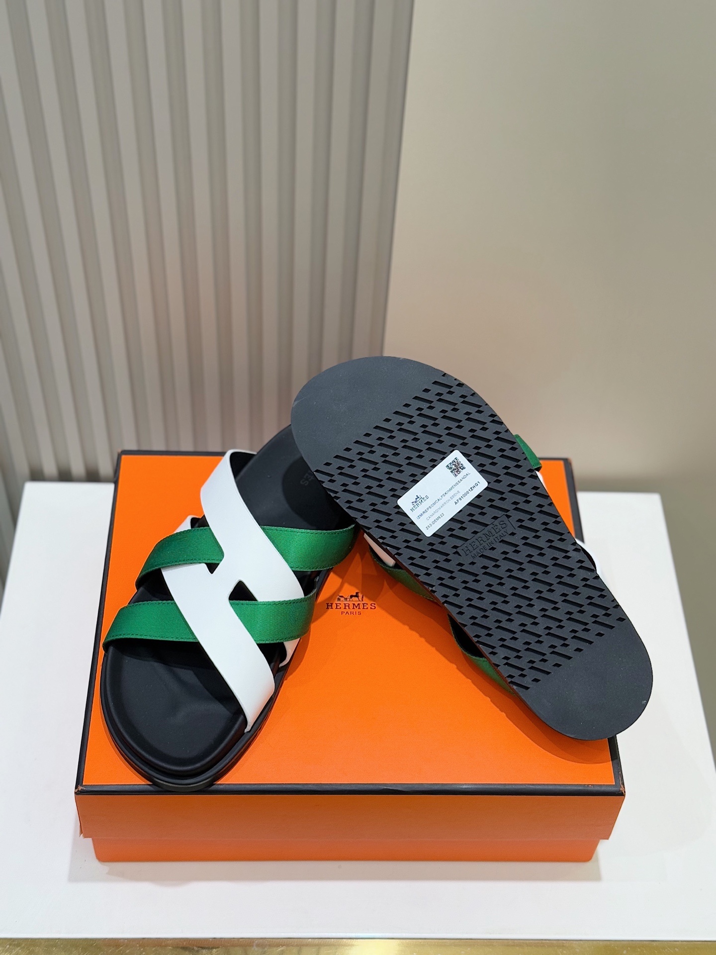 Hermes Kazimir Men's Sandals - Premium Woven Leather Summer Slides 9 i1741007461422 9703 0 7