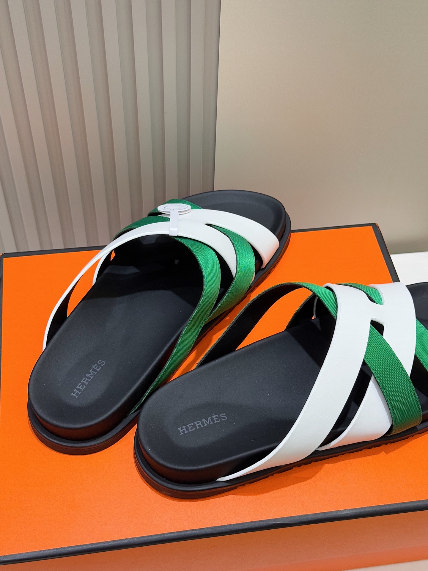 Hermes Kazimir Men's Sandals - Premium Woven Leather Summer Slides 8 i1741007461473 2819 0 6