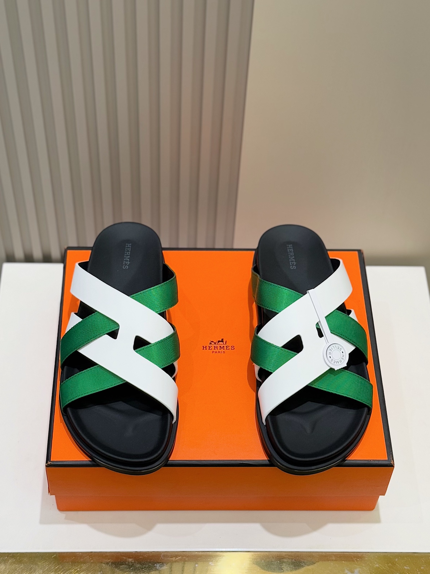 Hermes Kazimir Men's Sandals - Premium Woven Leather Summer Slides 3 i1741007461483 6427 0 0