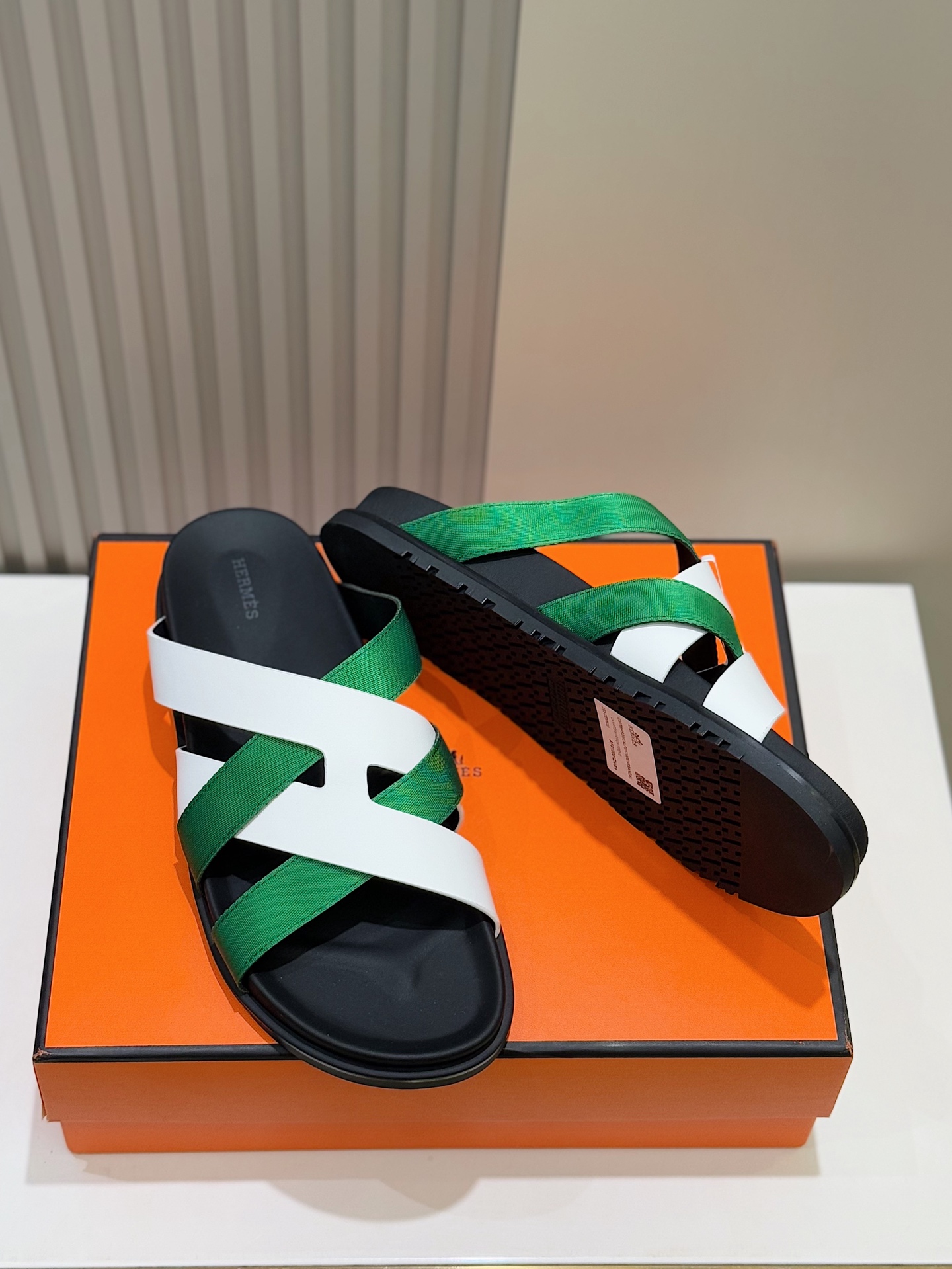 Hermes Kazimir Men's Sandals - Premium Woven Leather Summer Slides 10 i1741007462160 3937 0 3