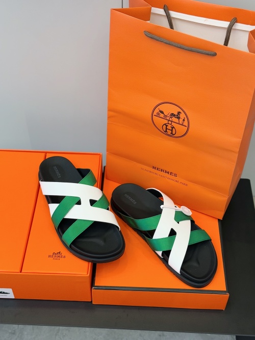 Hermes Kazimir Men's Sandals - Premium Woven Leather Summer Slides 16 Hermes Kazimir Men's Sandals - Premium Woven Leather Summer Slides
