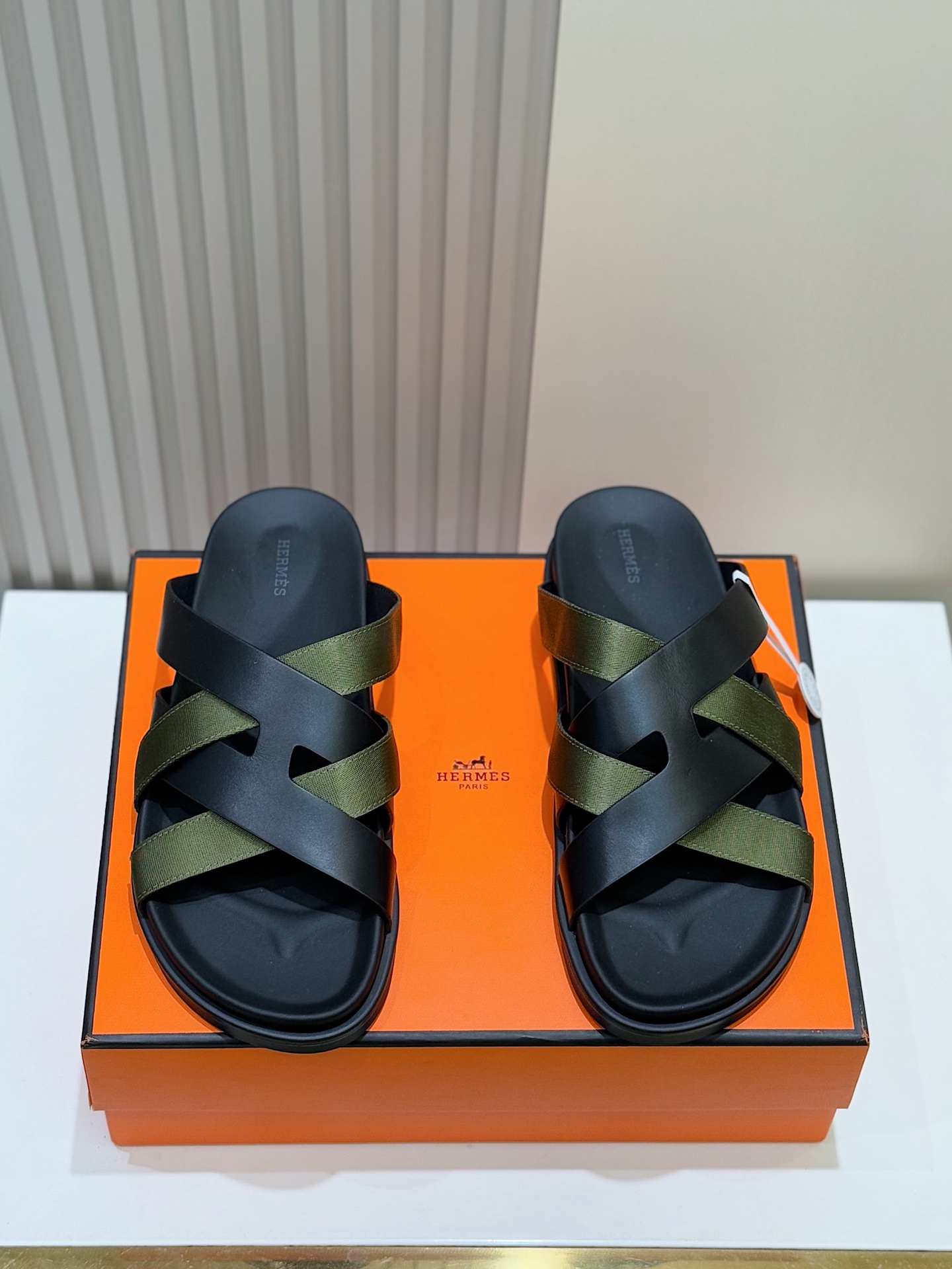 Hermes Men's Kazimir Sandals: Top Quality Leather Slides, Sizes 39-44 3 i1741007558700 8404 0 1